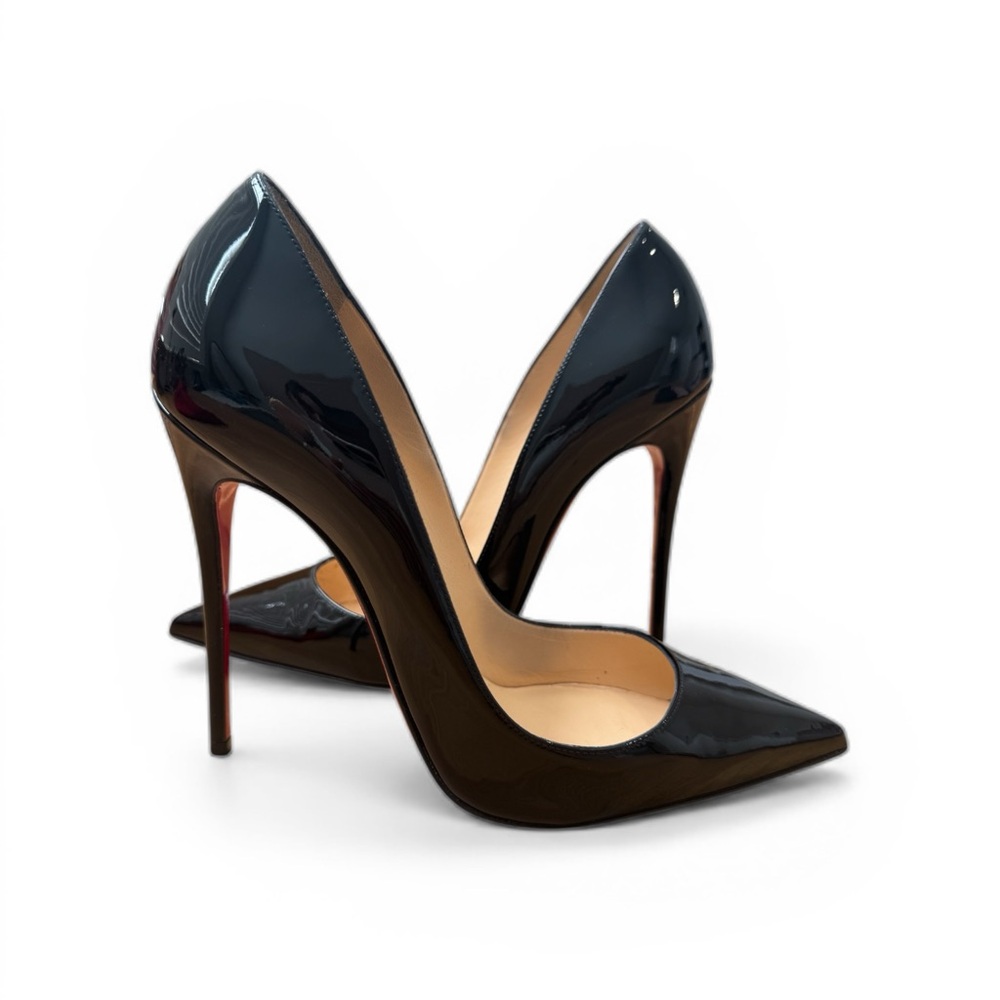 Christian Louboutin So Kate 120 Black Patent Leather 37.5